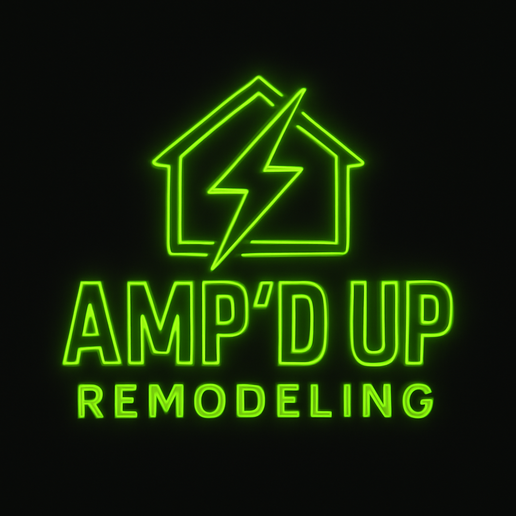 Amp'd Up Remodeling logo